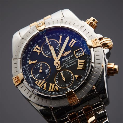 breitling chronomat evolution gold replica|breitling chronomat automatic pre owned.